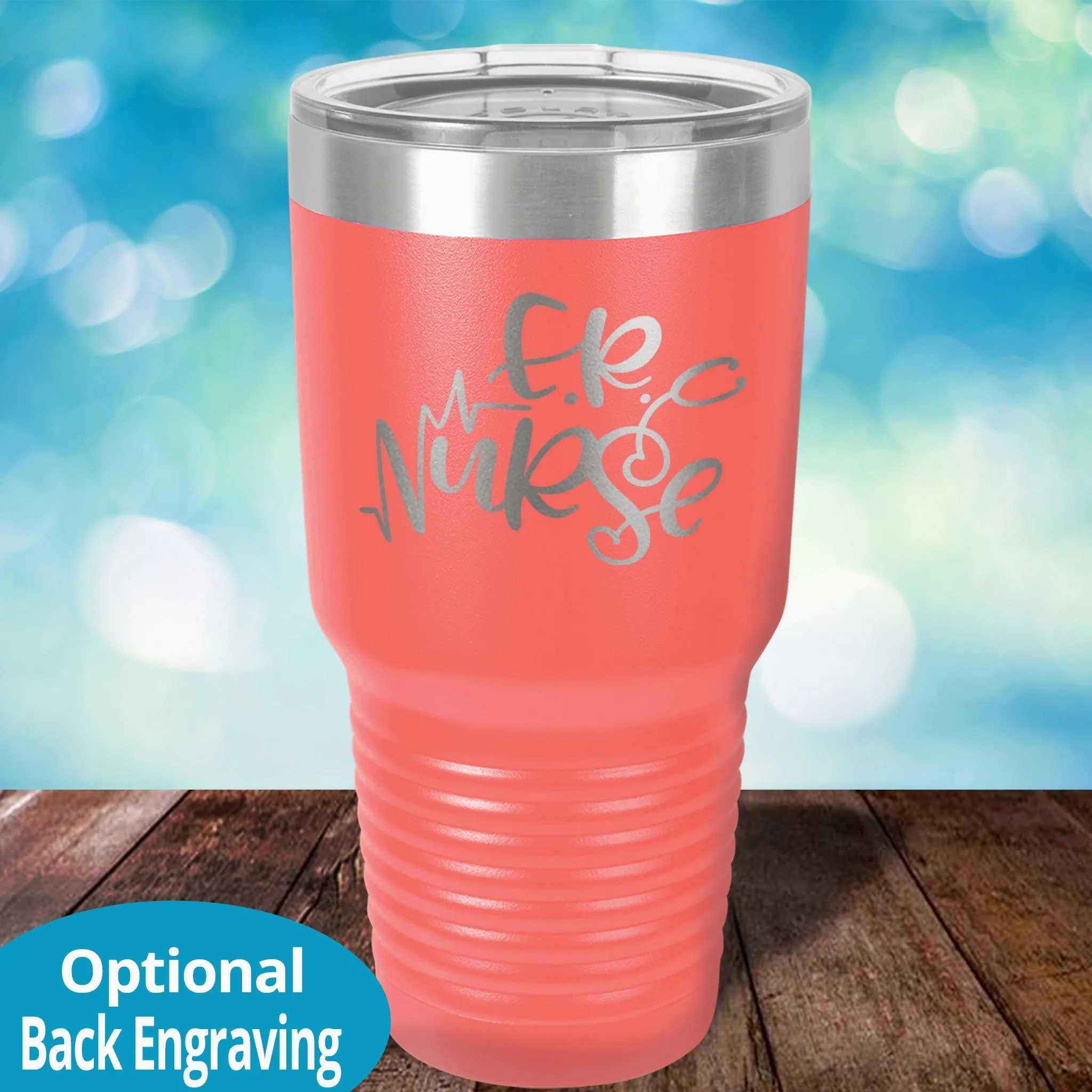 Personalized Laser Etched Tumbler | ER Nurse