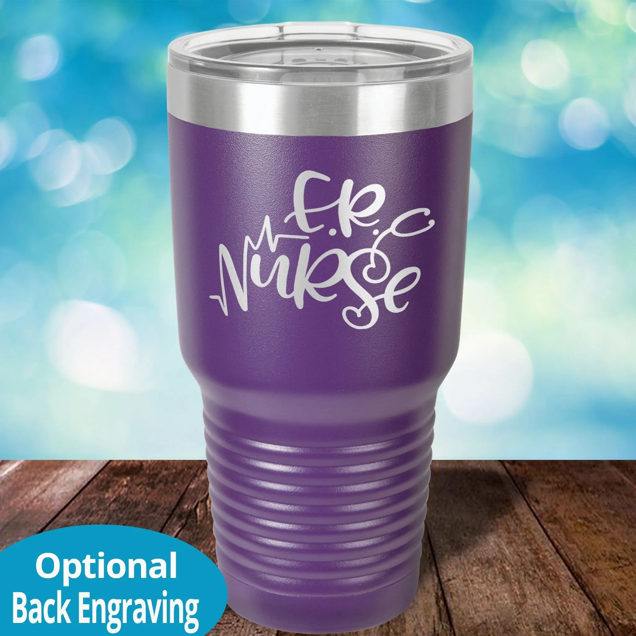 Personalized Laser Etched Tumbler | ER Nurse