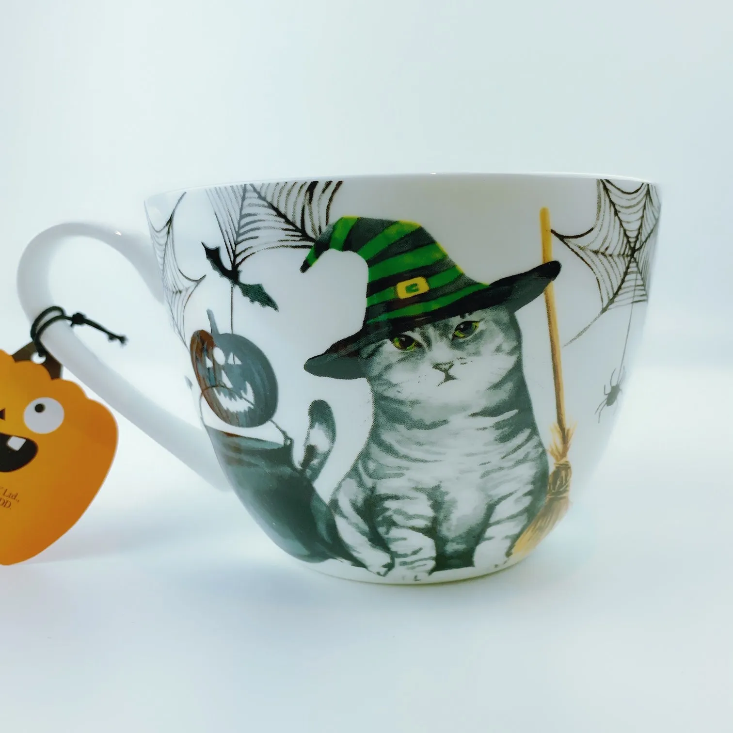 Portobello By Design 'Creepy Cat' Witch Cat Bone China XL Coffee Mug Tea Cup 20 oz