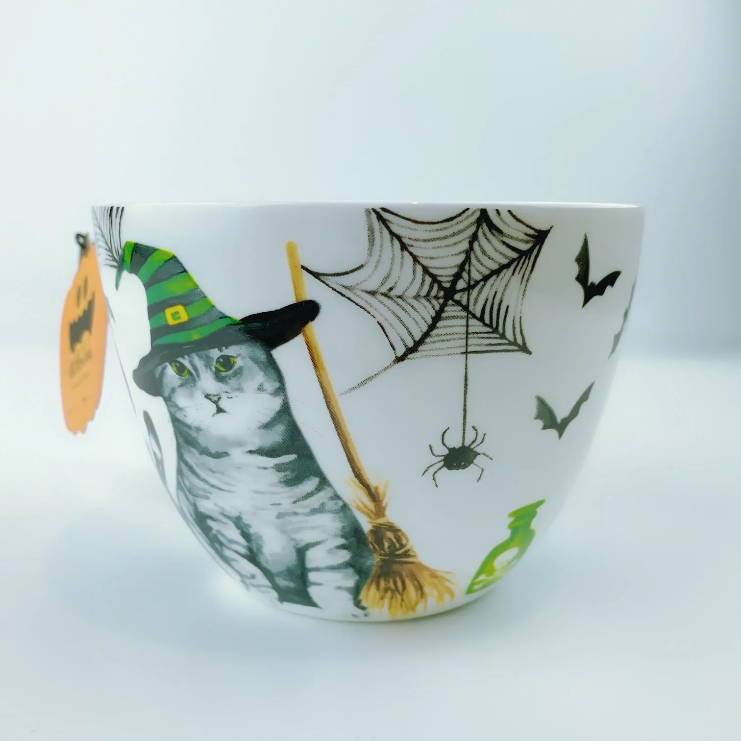 Portobello By Design 'Creepy Cat' Witch Cat Bone China XL Coffee Mug Tea Cup 20 oz