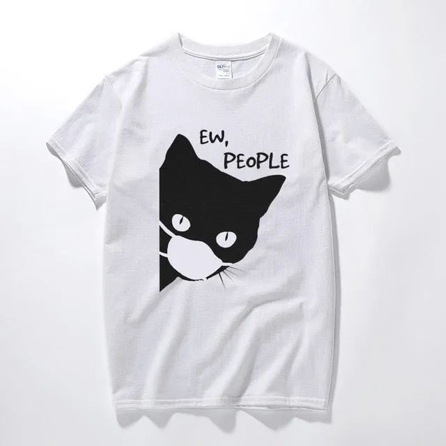 Quarantine Social Distancing - Cat Looking Outside T-shirt