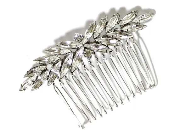 Rose Gold Crystal Hair Comb