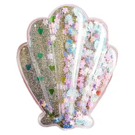 Shimmer Shell Hand Comb - Multicolour