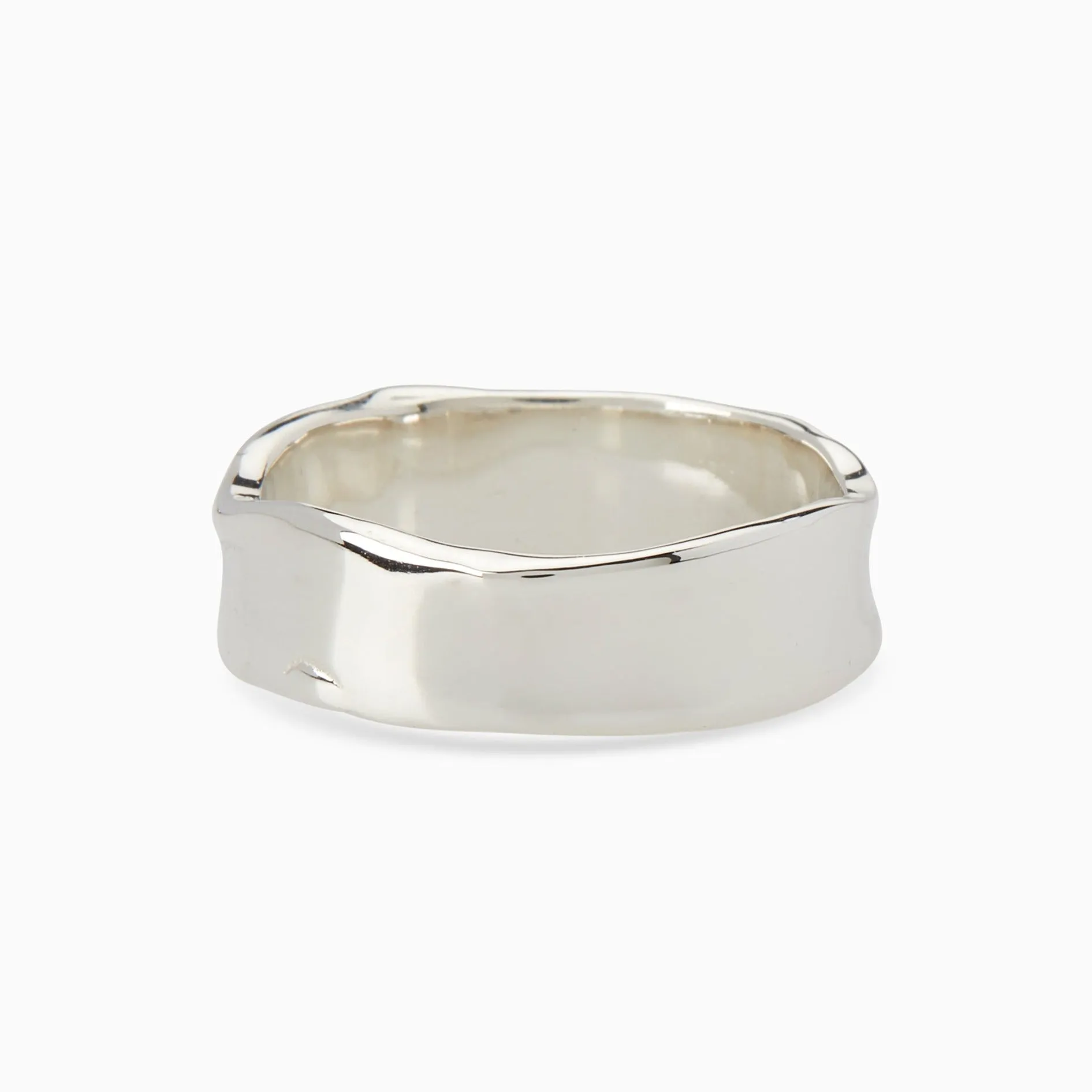 Signature Band Ring | White Gold