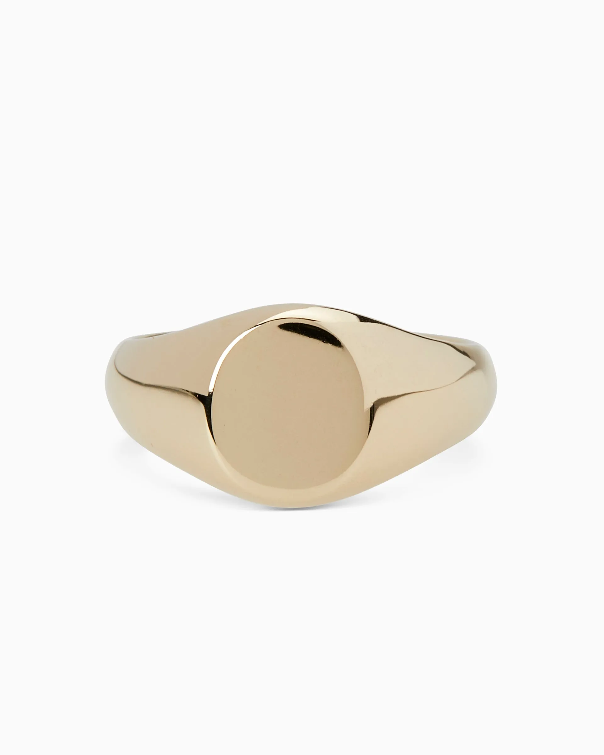 Signature Petite Signet Ring | Yellow Gold