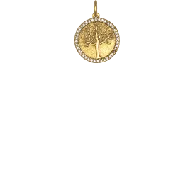 Small Pavé Tree of Life - Gold