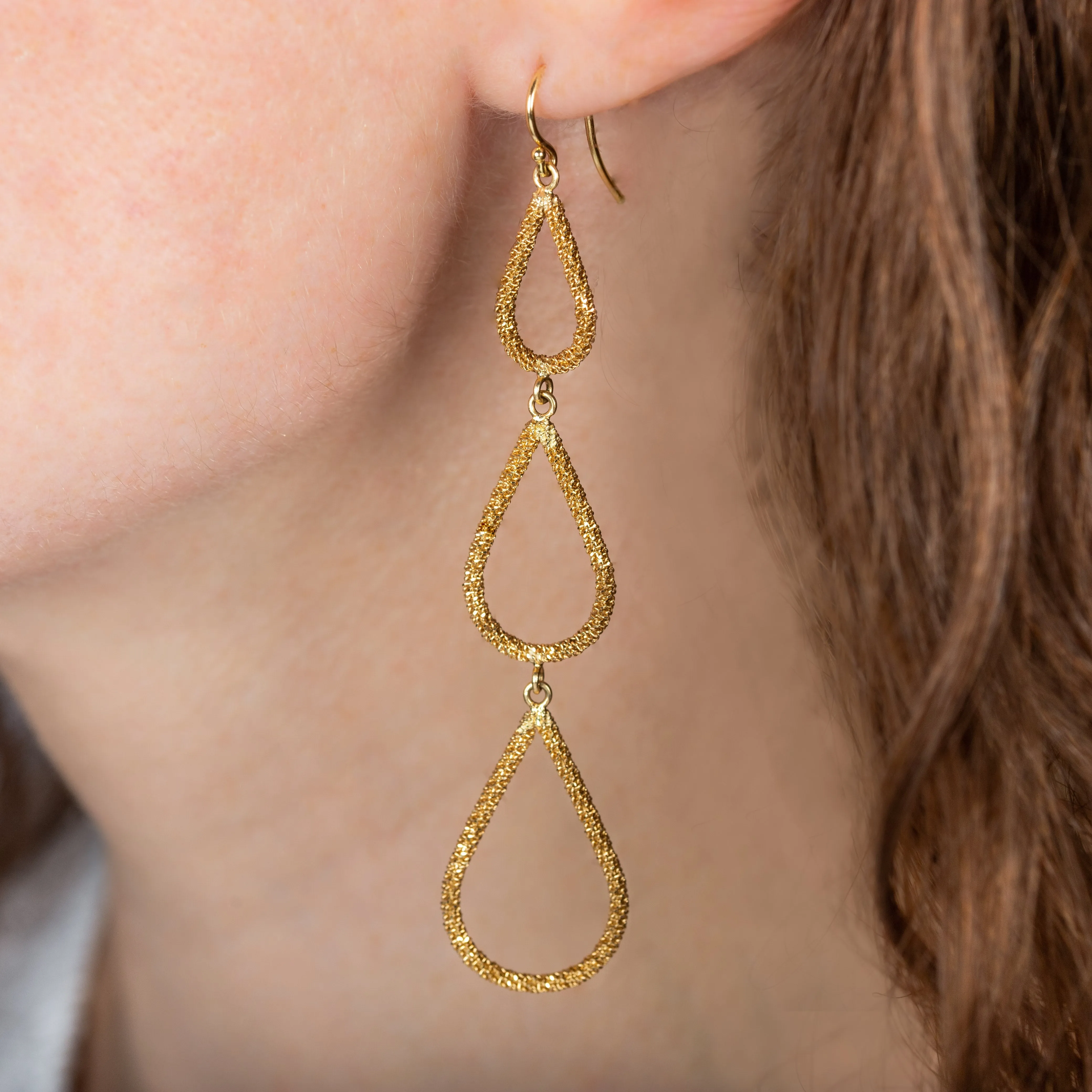 Teardrop Trio Stardust Earrings