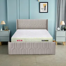 Tranquil Lime shell Upholstered Bed