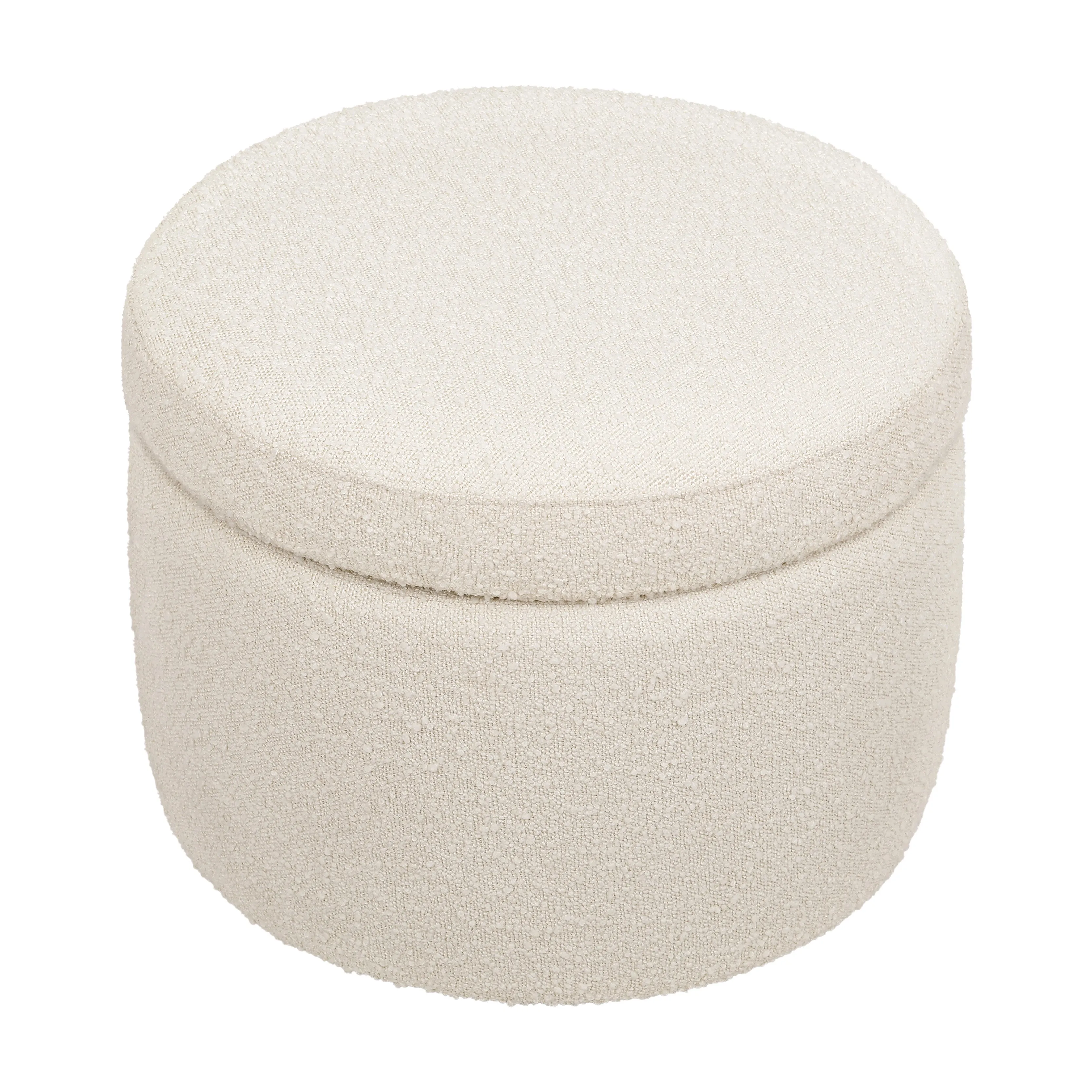 Wally Storage Ottoman in Boucle