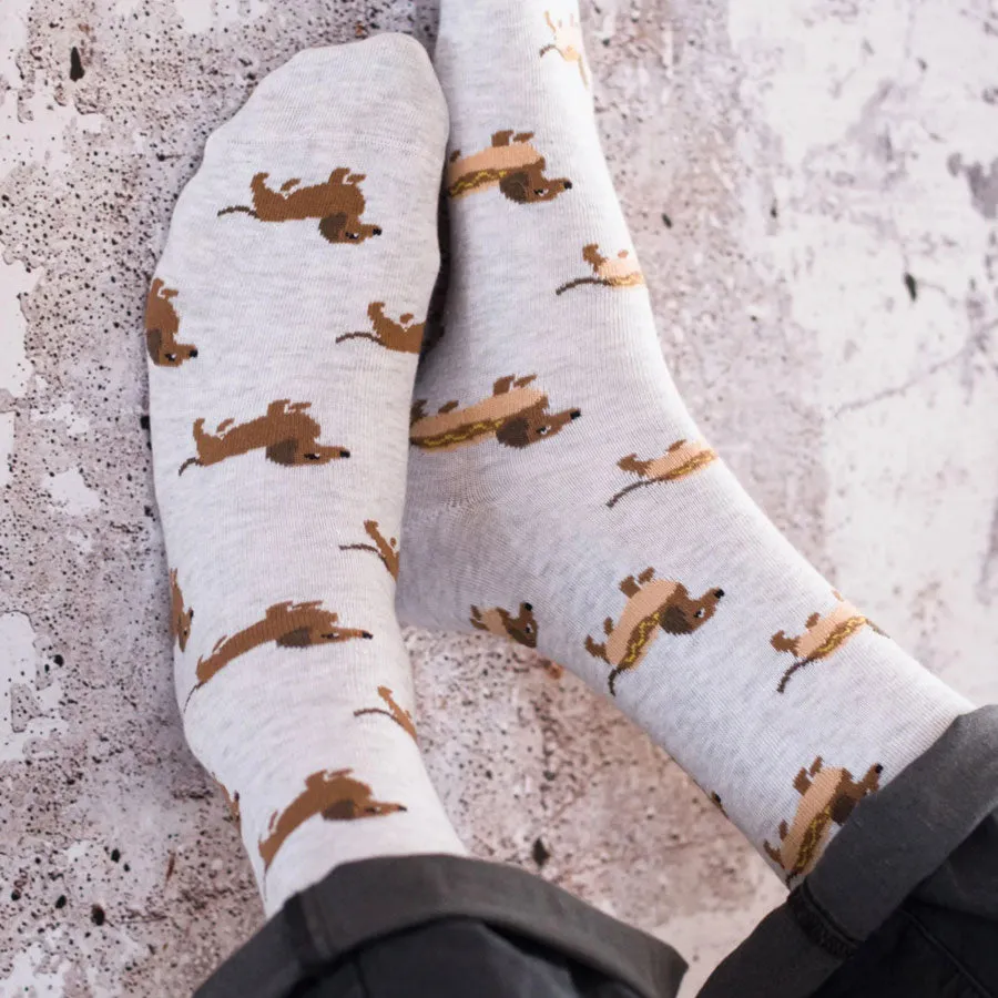 Women's Wiener Dog Hot Dog Socks