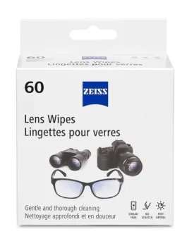 Zeiss Lens Wipes - 60 Pack